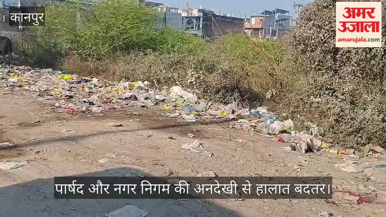 Kanpur Piles garbage in Ahirwan Chakeri people troubled by the filth