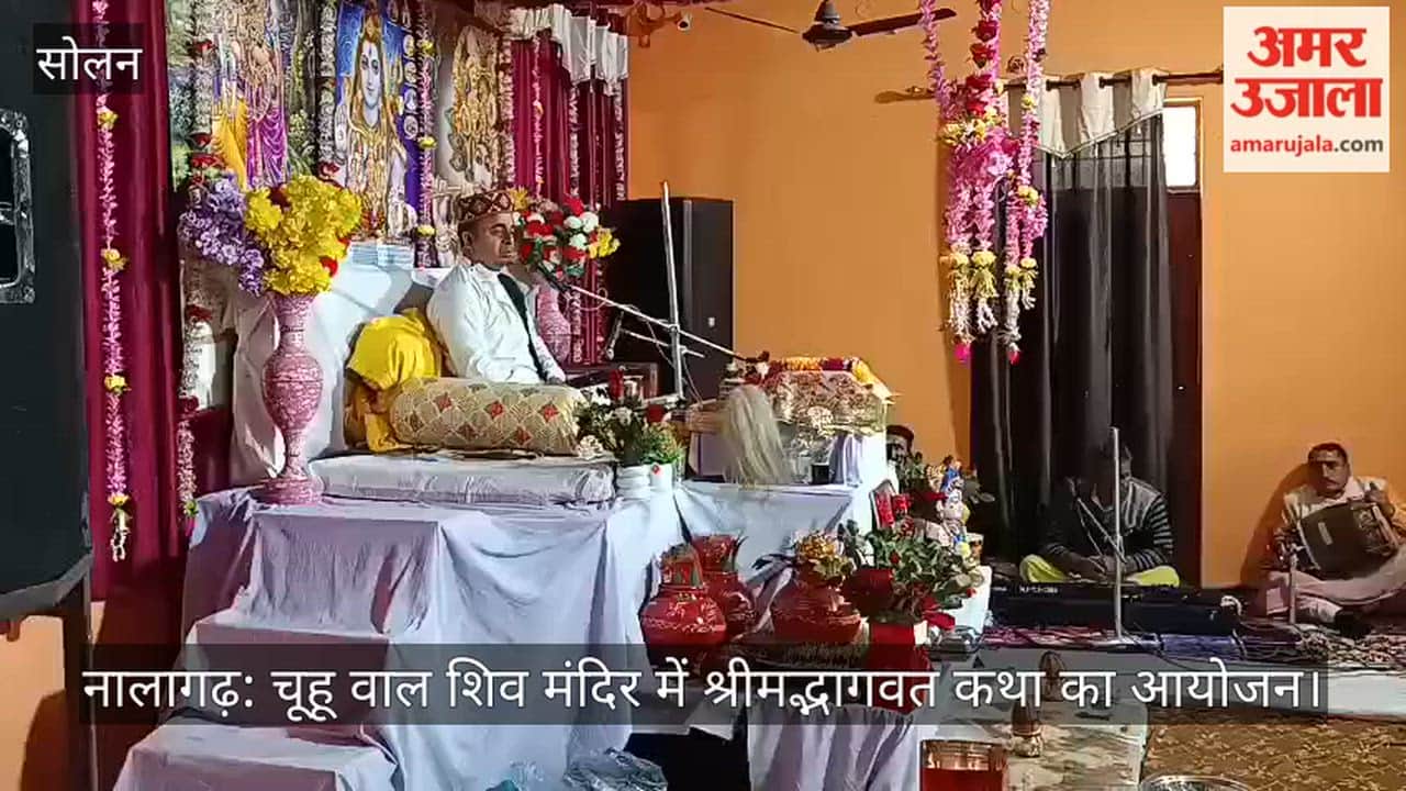 Nalagarh: Shrimad Bhagwat Katha organized at Chuhu Wal Shiv Temple