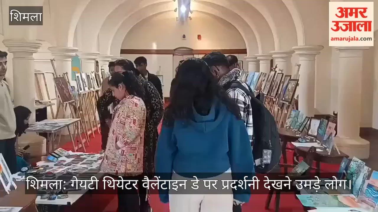 Shimla: Gaiety Theatre witnesses huge turnout for Valentine's Day exhibition