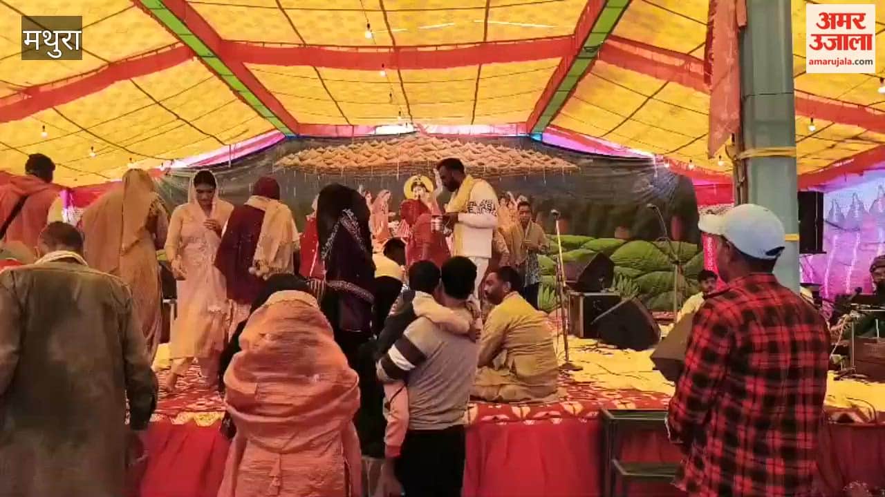 Crowds gathered at ancient Asheshwar Mahadev temple on Mahashivratri in mathura