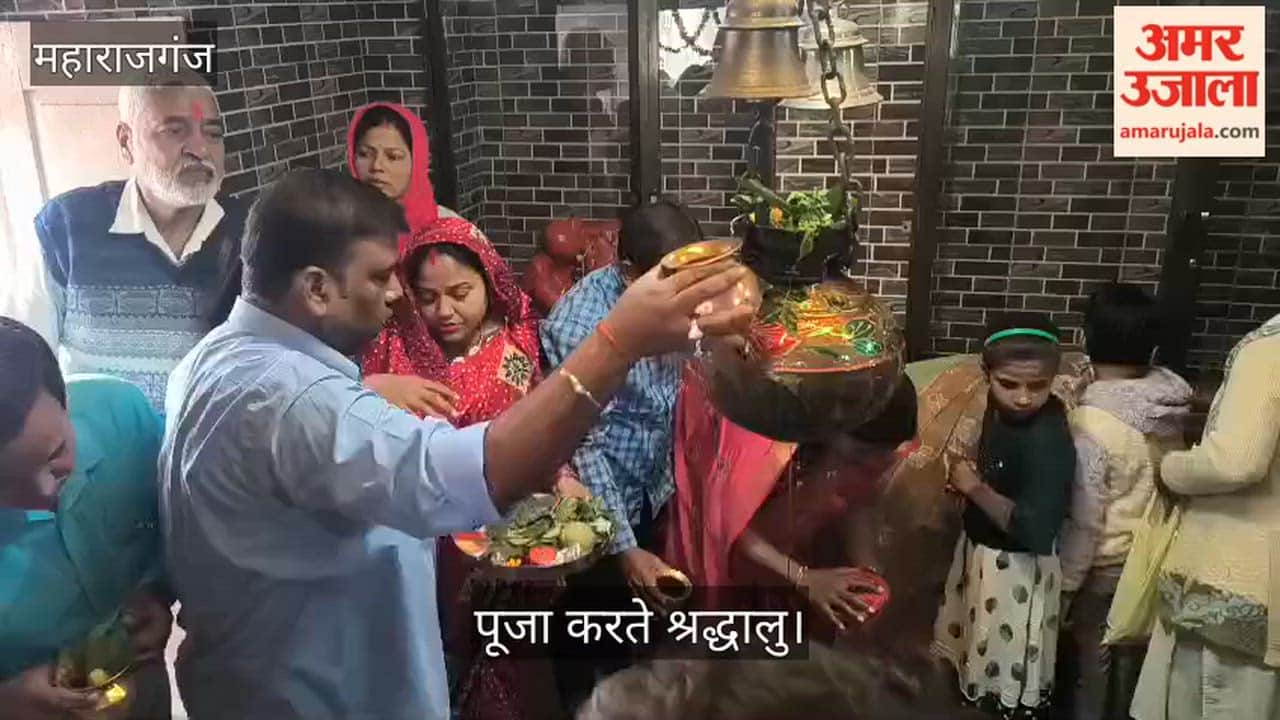 Crowds of devotees gathered at temples on the occasion of Shivratri festival