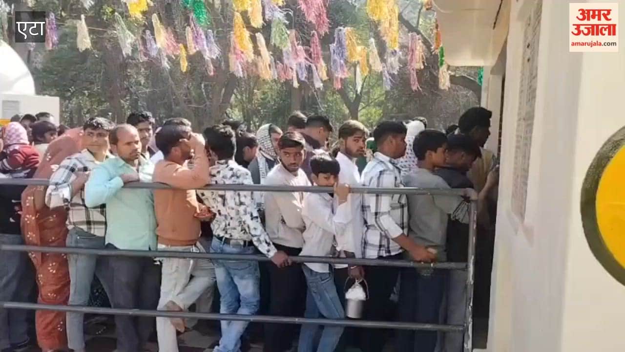 Crowds gathered at ancient Purna Ichcheshwar Mahadev Temple