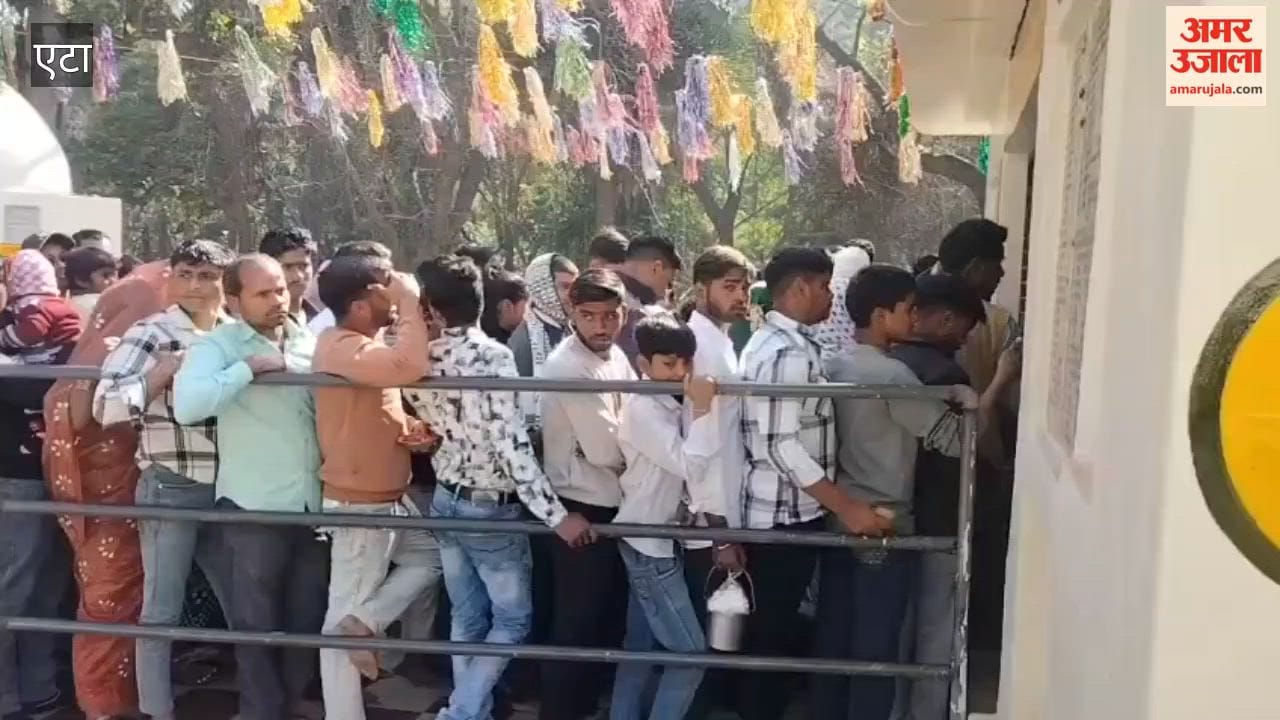 Crowds gathered at ancient Purna Ichcheshwar Mahadev Temple