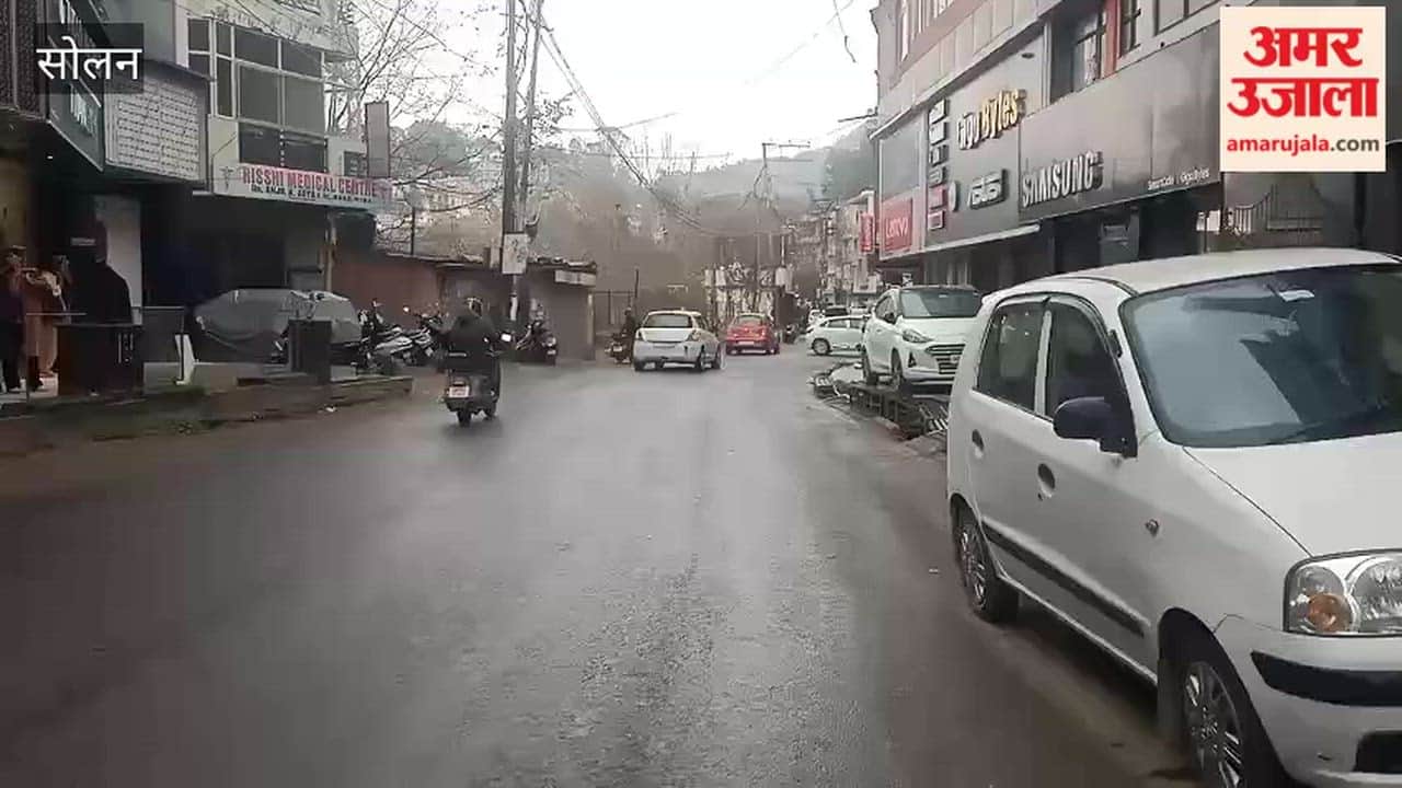 Solan Light rain starts in the city, weather becomes cold