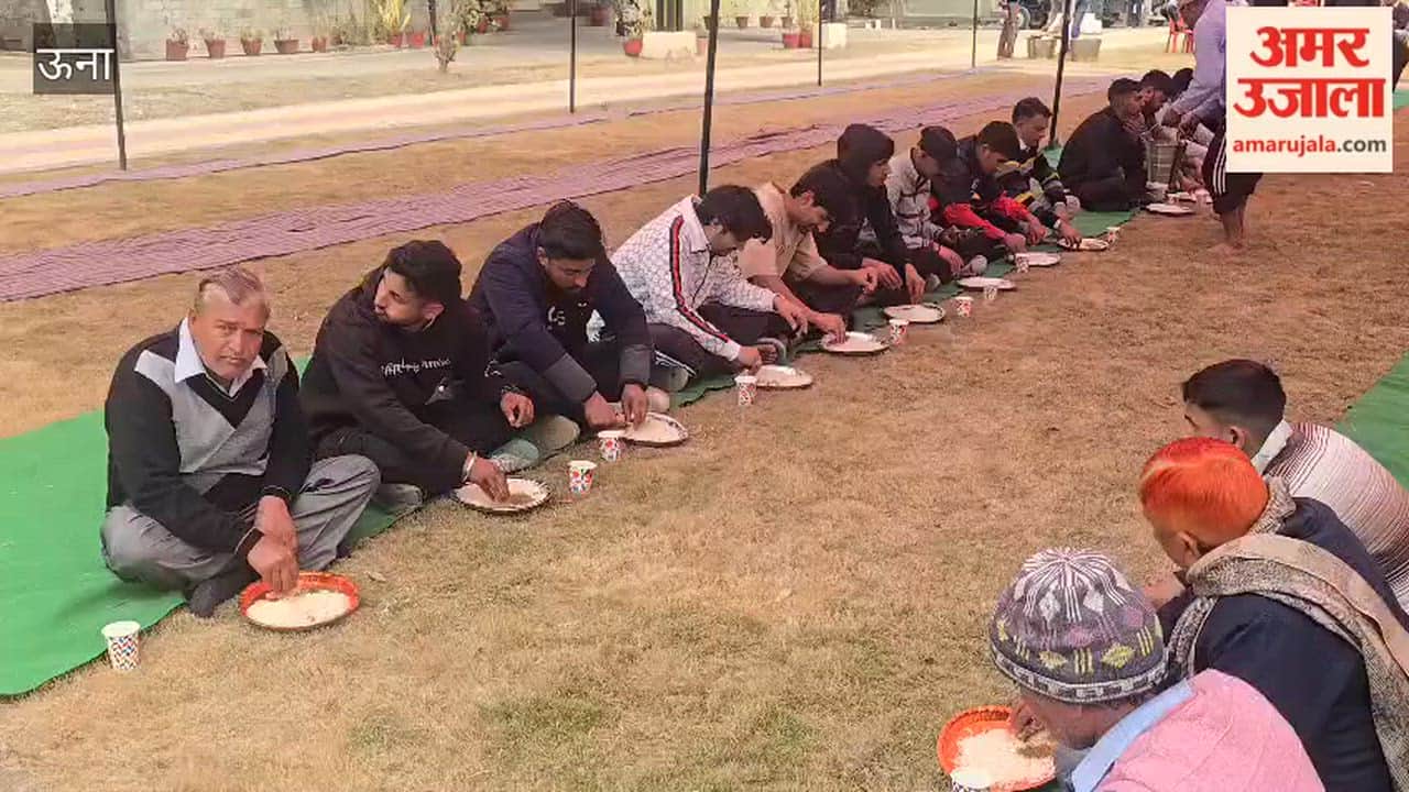 Una Bhandara organised at Public Works Department Division Bangana on Shivratri