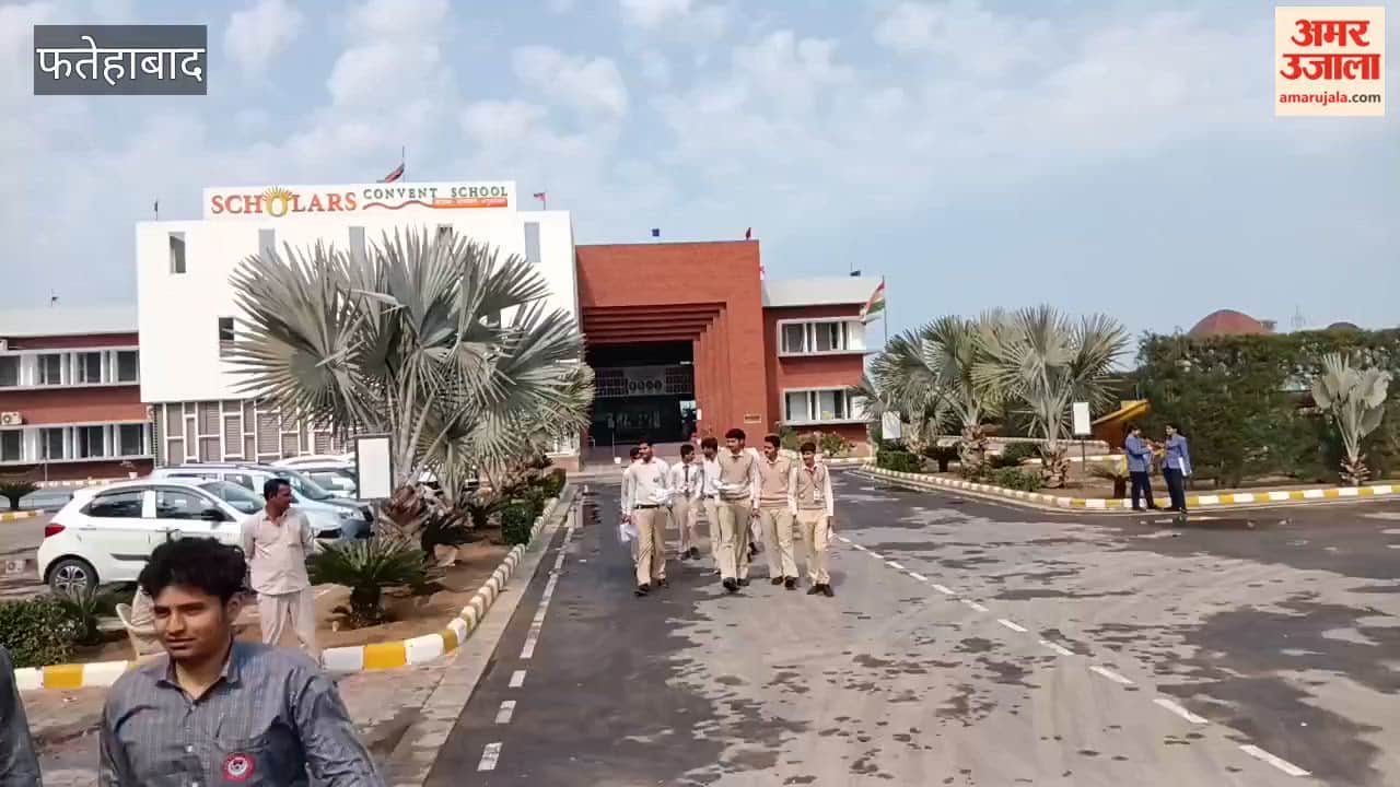 The 12th standard physical education paper in Fatehabad was moderate, and students returning after the exam appeared satisfied.