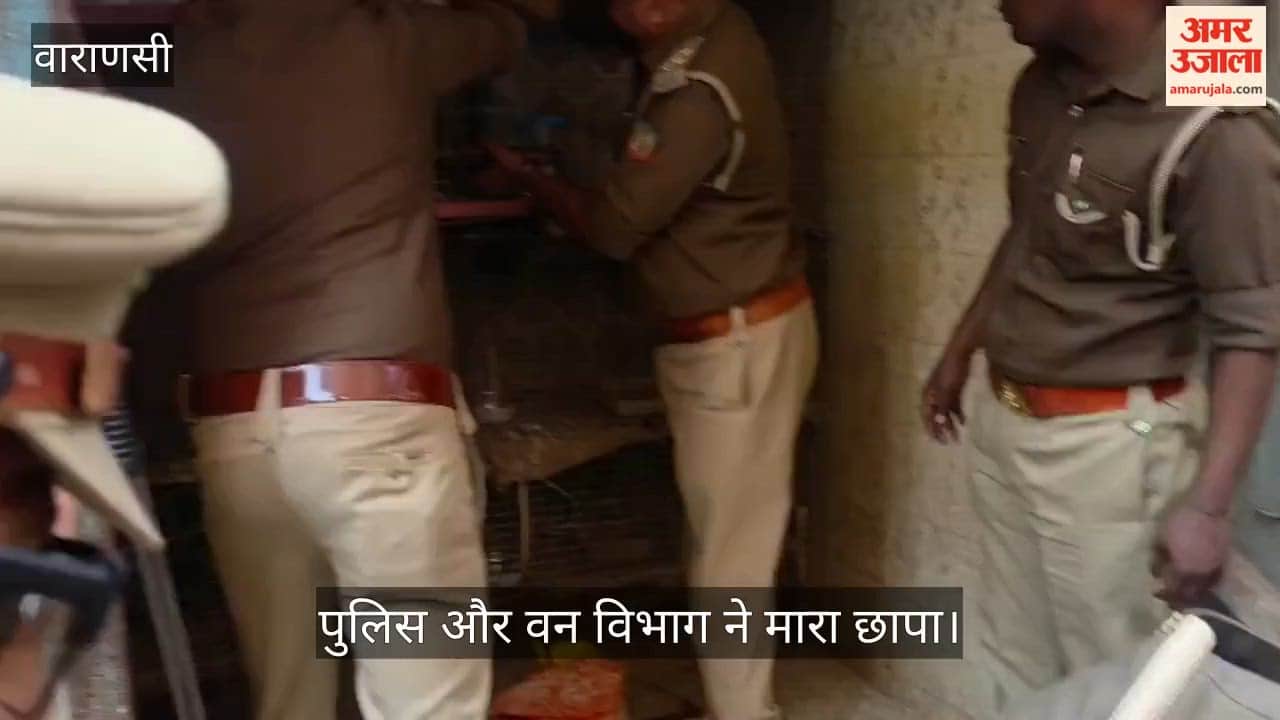 Amar Ujala Impact, Police and Forest Department raid in Baheliya Tola in varanasi