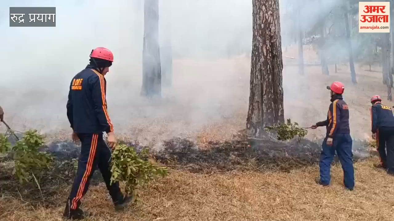 Rudraprayag: Mock drill conducted for safety from forest fire