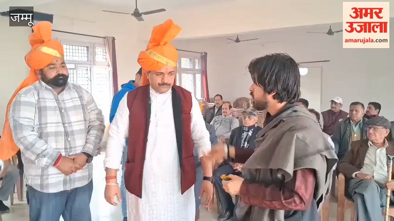 Amardeep Singh takes charge as the new president of Amar Kshatriya Rajput Sabha, Samba.