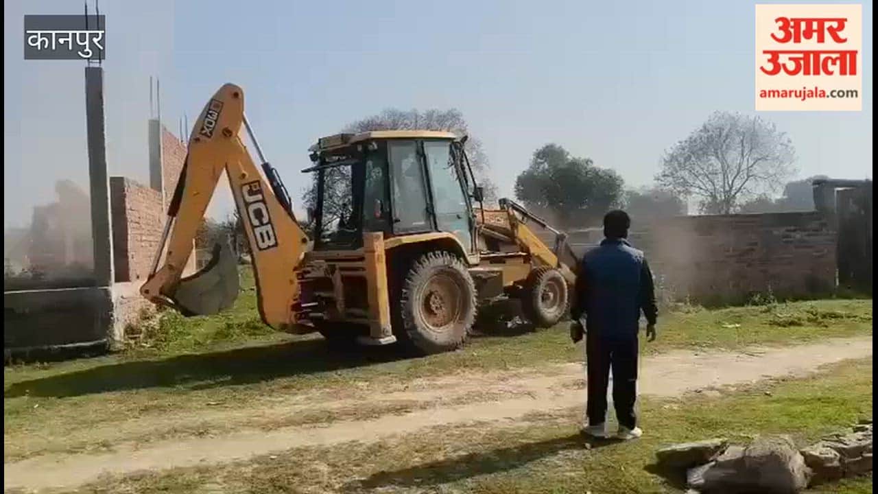 Kanpur: Illegal construction demolished on 21 bighas of KDA land