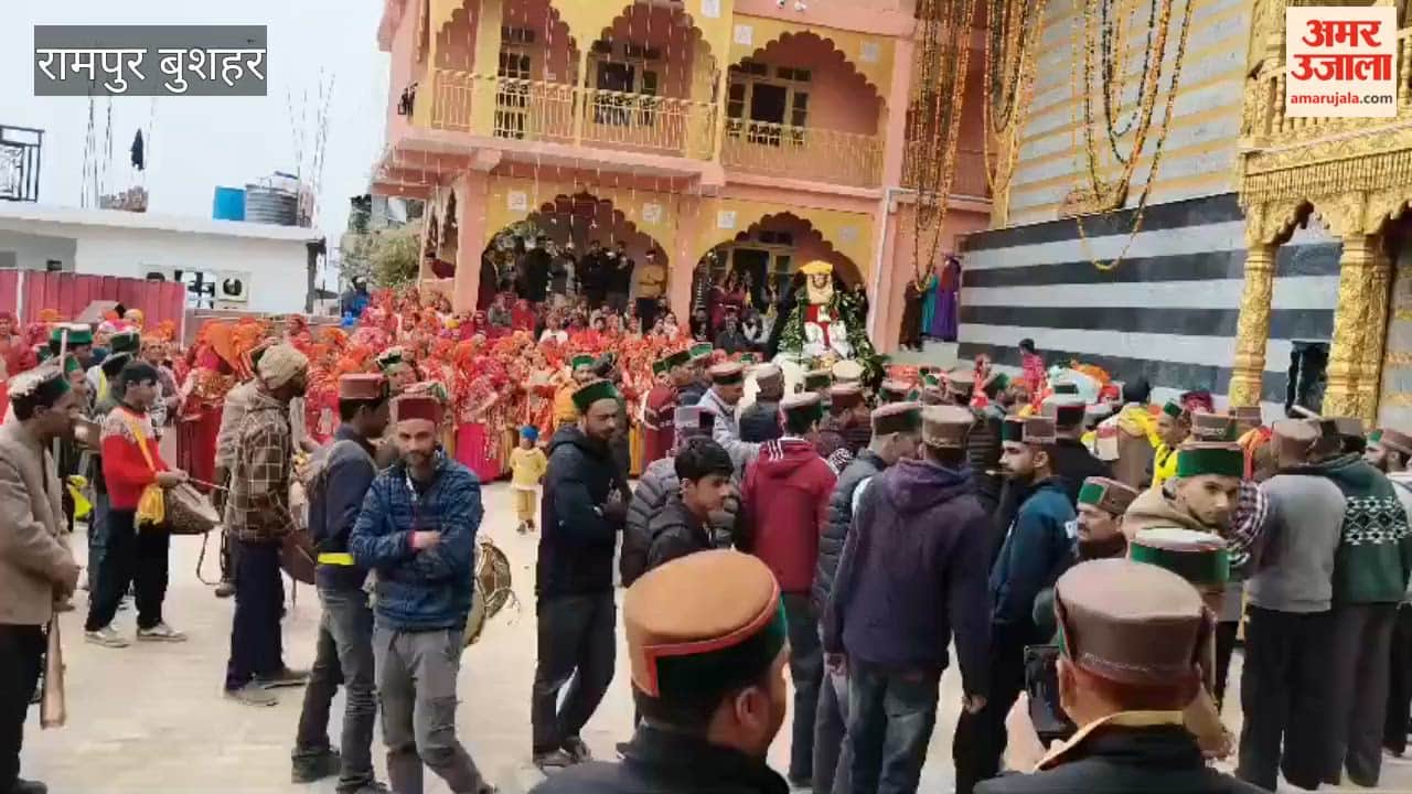 Rampur Bushahr The grand inauguration of the presiding deity Dognu Devta temple began with a jal yatra