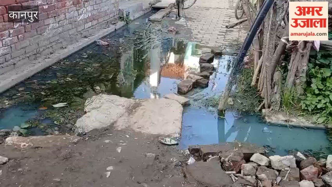 village from where Swachhata Hi Seva program was started, streets of same village are filled with sewer water