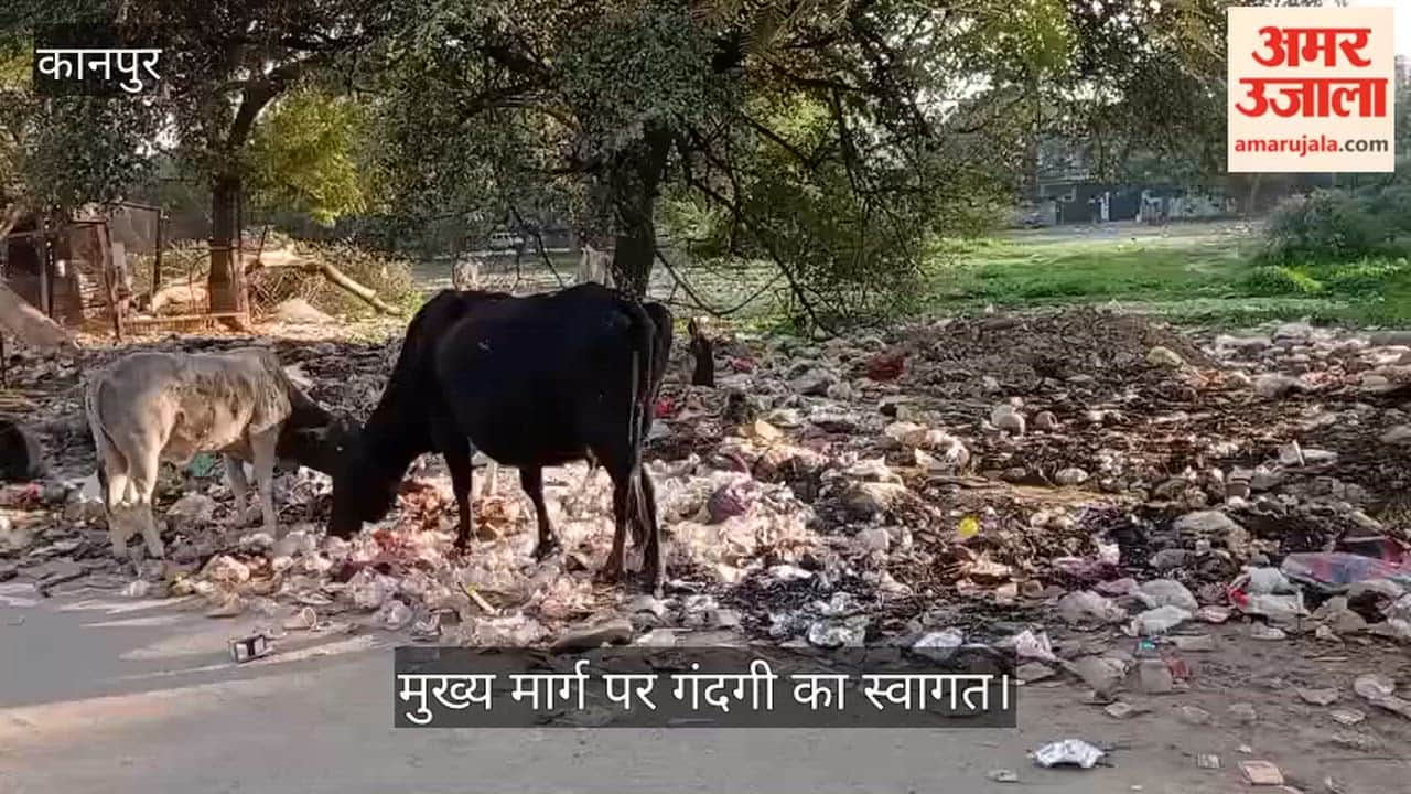 कानपुर: बिठूर में स्वच्छता व्यवस्था धड़ाम; मुख्य सड़क किनारे कूड़े के ऊंचे ढेर, सफाईकर्मियों की मनमानी