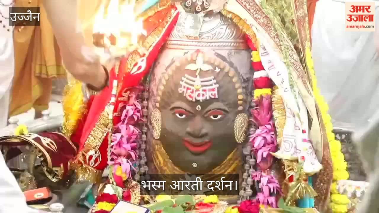 Today in Bhasma Aarti - Baba Mahakal was adorned with Bhasma and dry fruits.