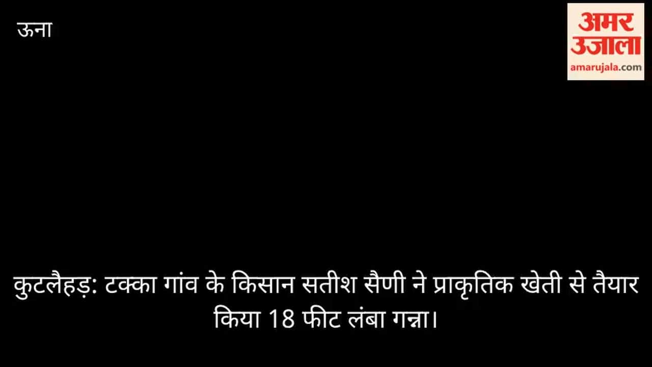 Satish Saini, a farmer from Takka village, has grown 18 feet long sugarcane through natural farming.