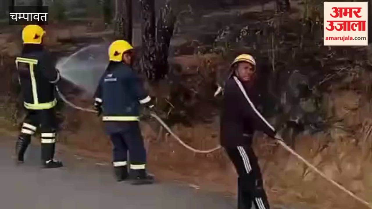 A joint mock drill was conducted by the police and various departments to deal with forest fire in Lohaghat