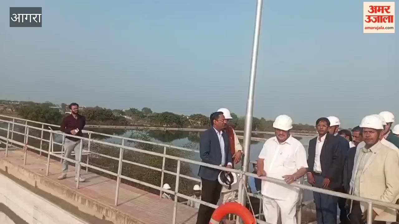 Union Jal Shakti Minister cr patil inspected Dhandhupura STP in Agra