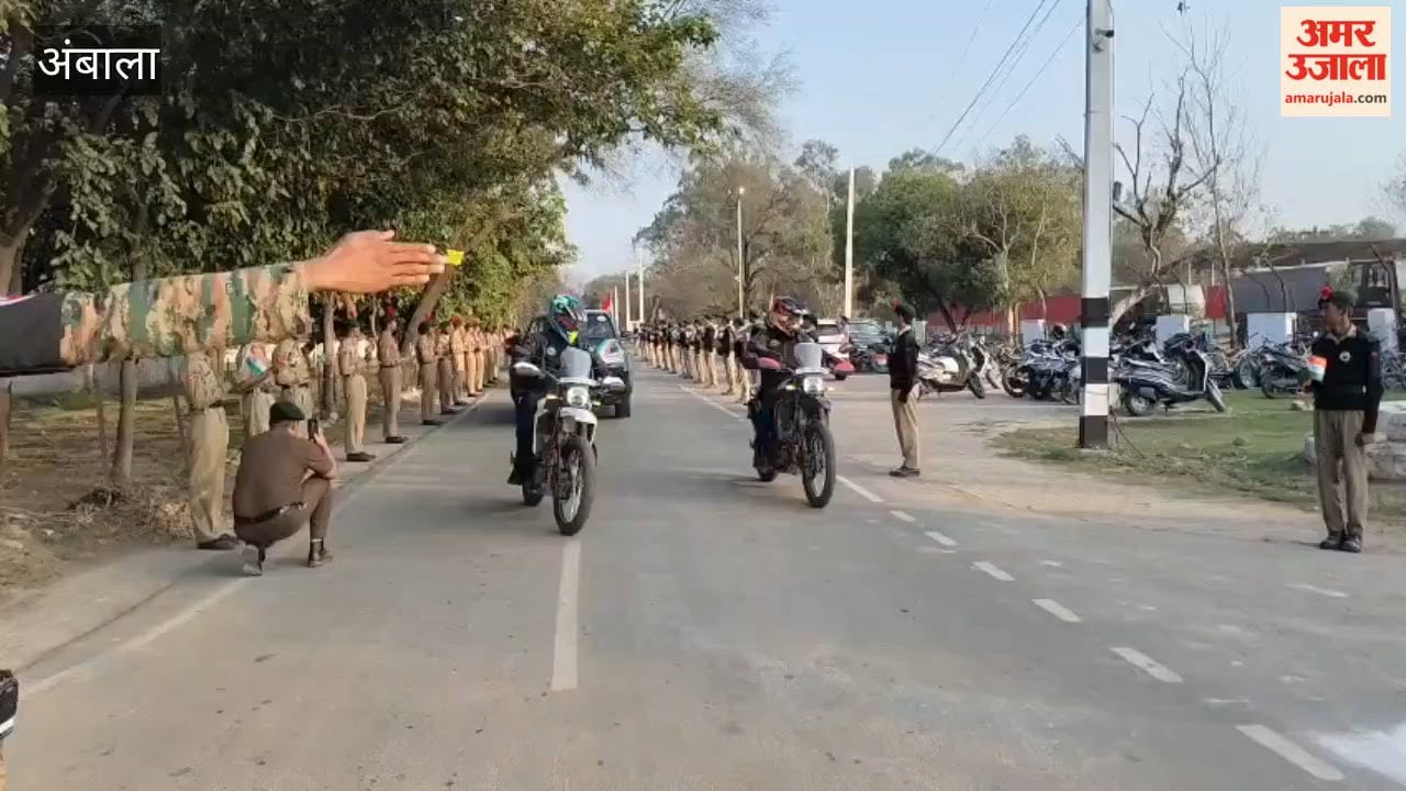 Gunners welcomed by Army officers in Ambala