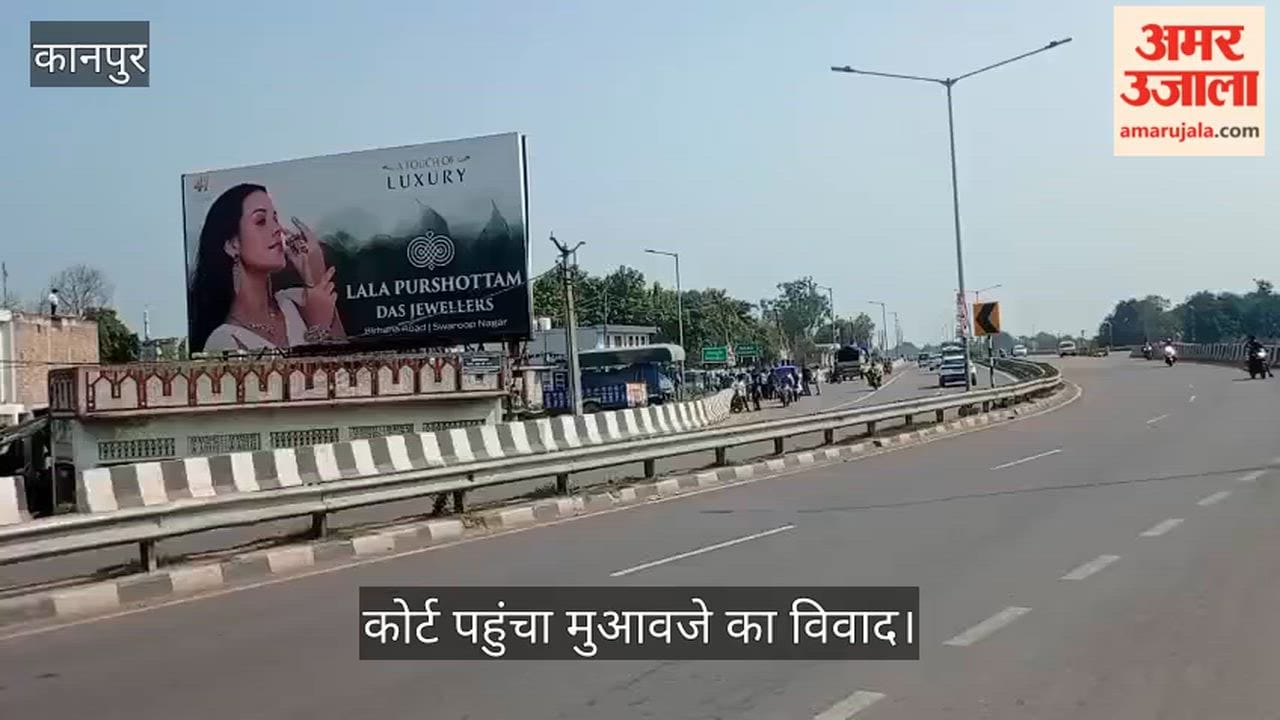 कानपुर-अलीगढ़ हाईवे: भिंडुरी गांव में छह की जगह चार लेन पर रेंग रहे वाहन