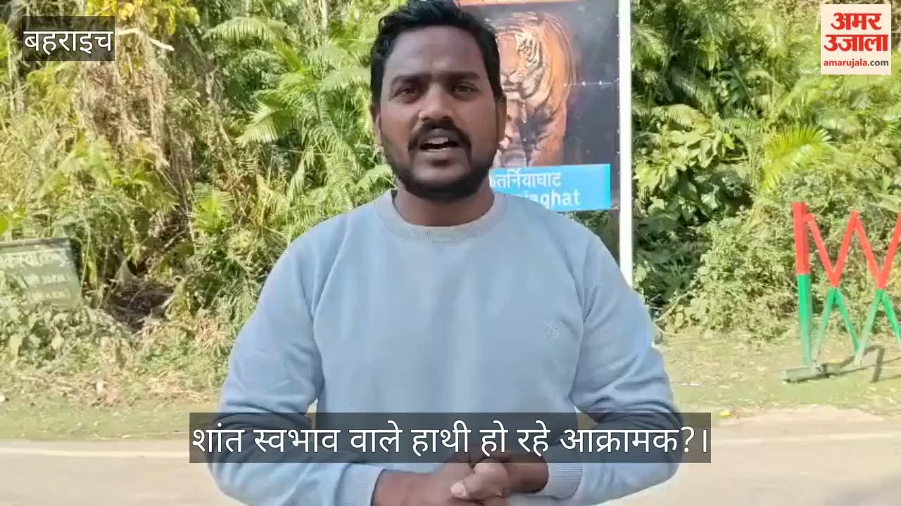 बहराइच में शांत स्वभाव वाले हाथी हो रहे आक्रामक?