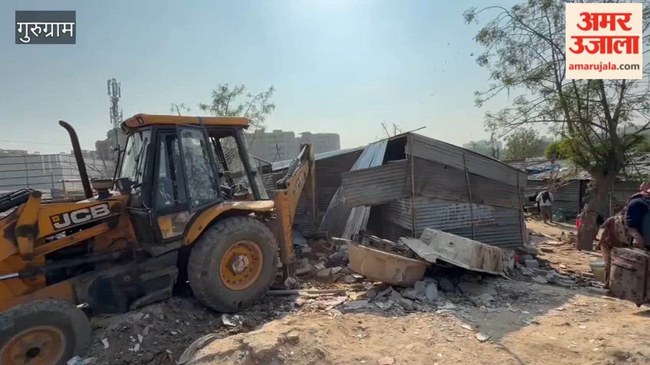 450 slums demolished in Saraswati Kunj Gurugram