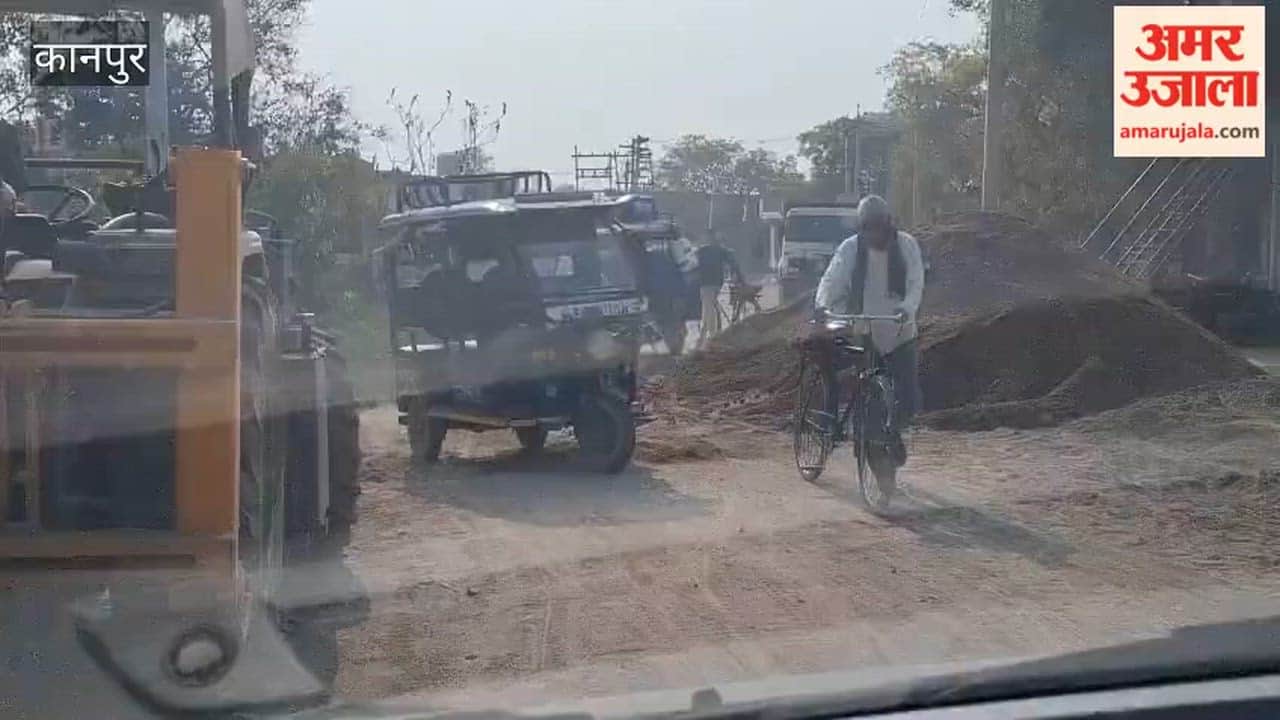 Contractor's arbitrariness, gravel piled in the middle of the road