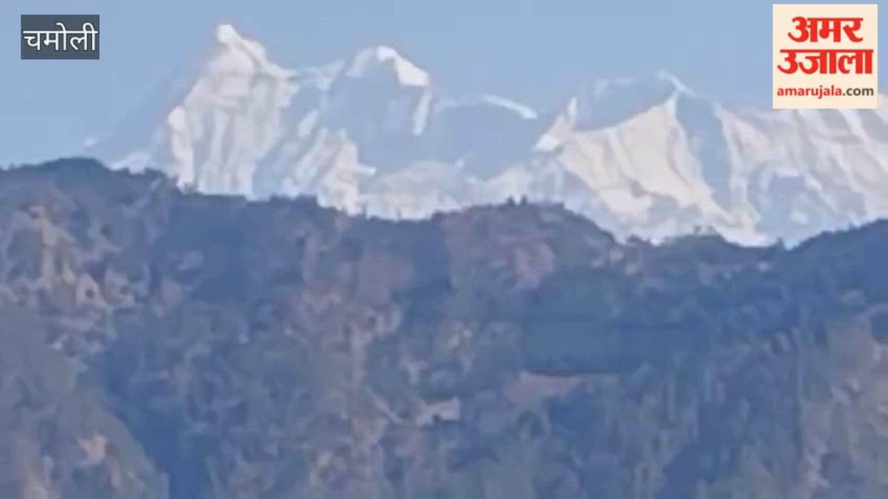 VIDEO: Snowfall once again brightens the peaks of Trishul and Nanda Ghunghruti