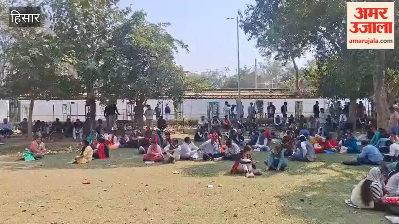 Youth from UP and Rajasthan also came to Hisar to appear for interviews to become peons.