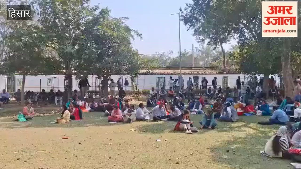 Youth from UP and Rajasthan also came to Hisar to appear for interviews to become peons.