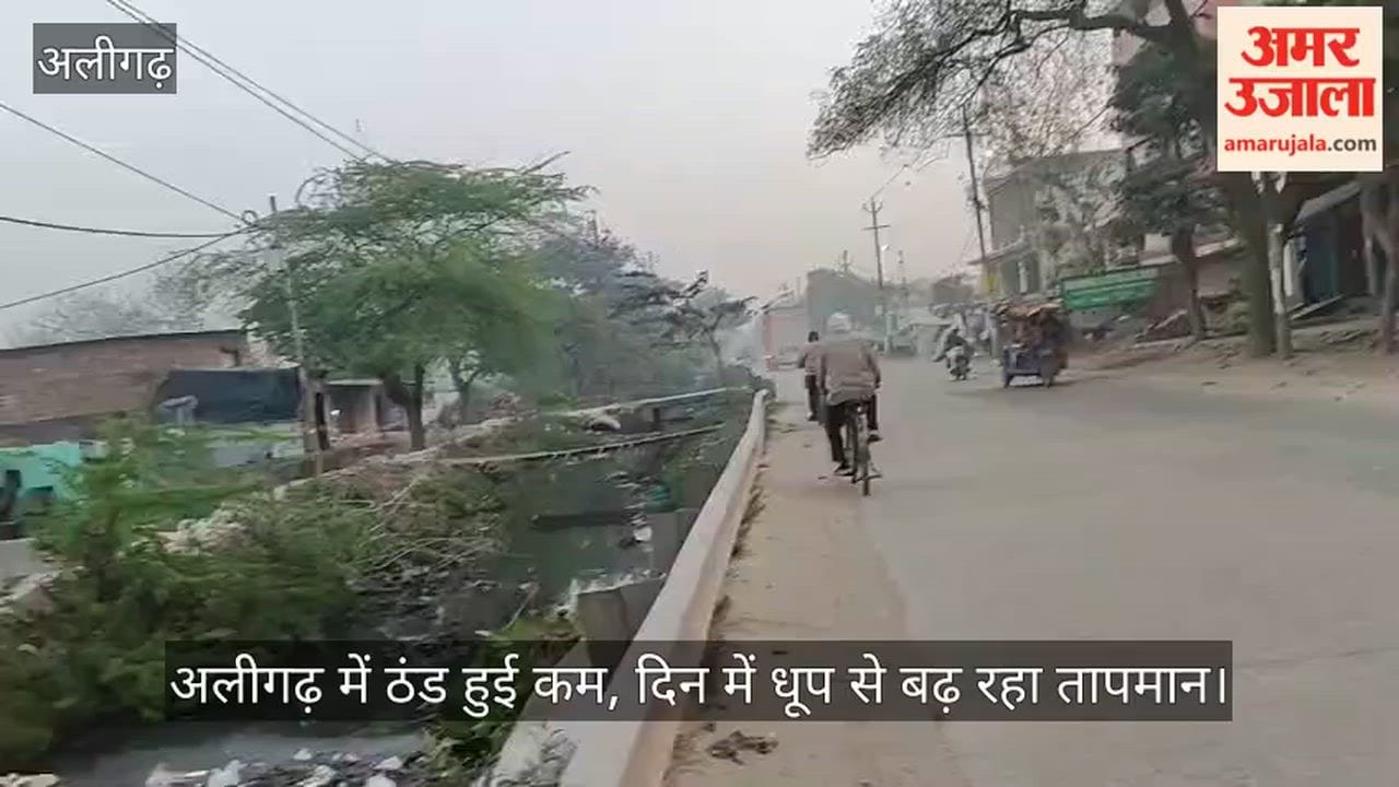अलीगढ़ में ठंड हुई कम, दिन में धूप से बढ़ रहा तापमान