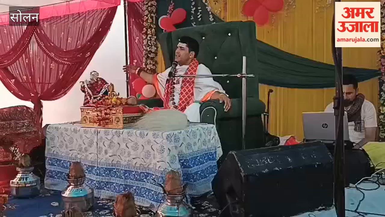 Solan The story of Parikshit's birth was narrated on the second day in Green Enclave