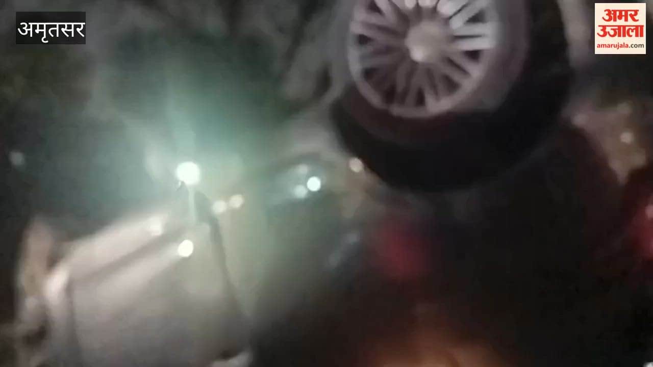 Four youths injured as speeding car overturns in Amritsar