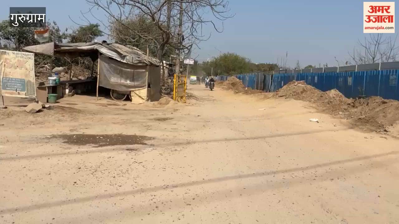 condition of the road from Sector-49 towards Sohna-Gurugram is dilapidated