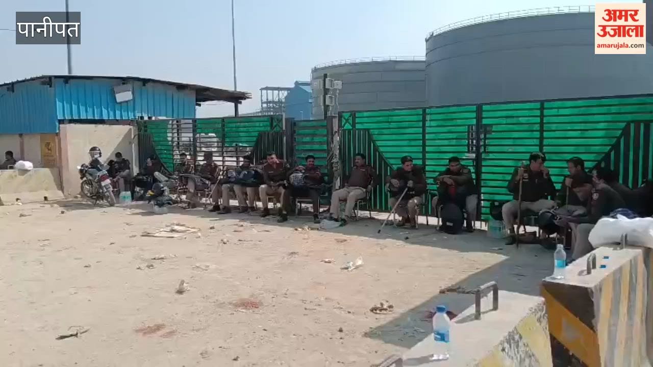 Force remained deployed at the refinery in Panipat for the second day as employees stopped work.