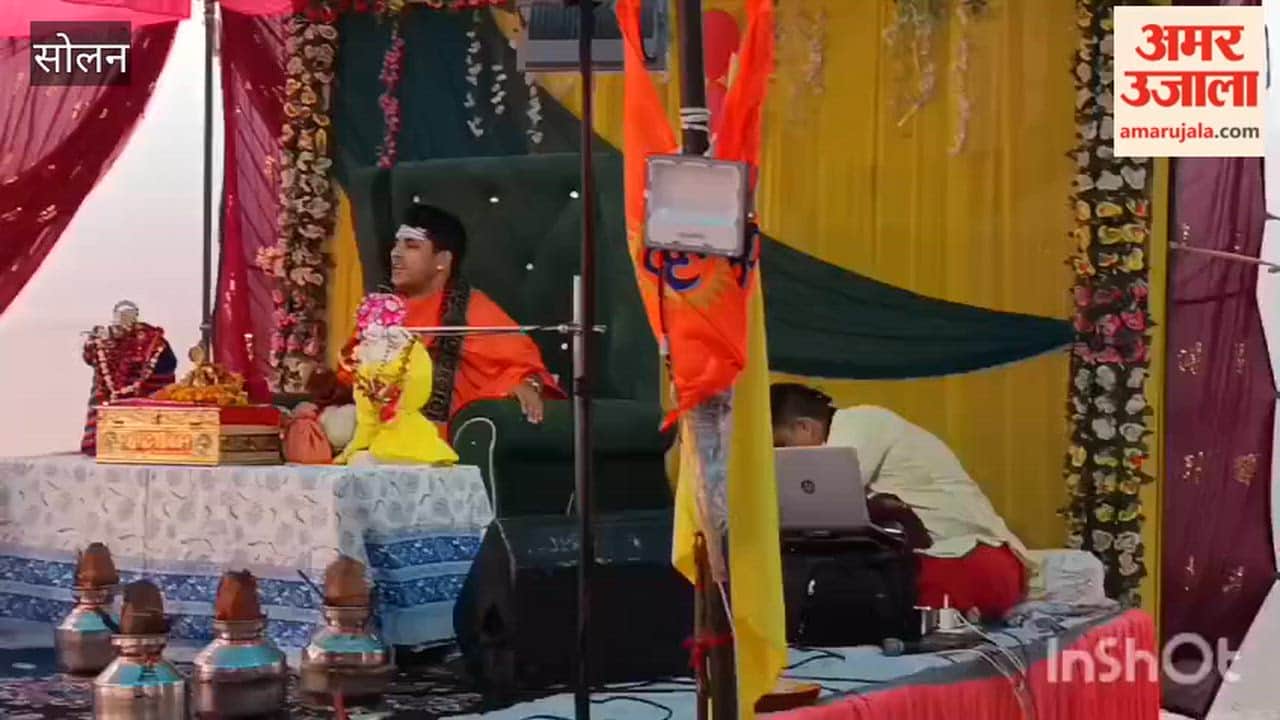 Solan The story of Radha's birth was narrated on the fourth day in the Green Enclave of Nalagarh