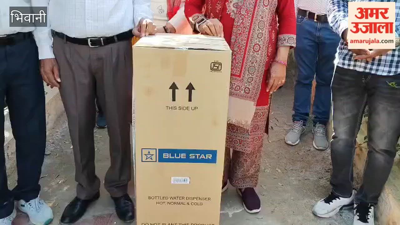 Social worker donated material to government school