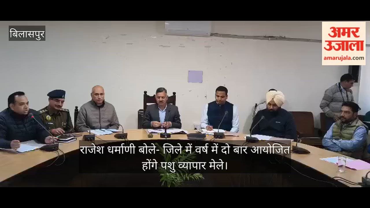 Bilaspur: Rajesh Dharmani said – cattle trade fairs will be organized twice a year in the district