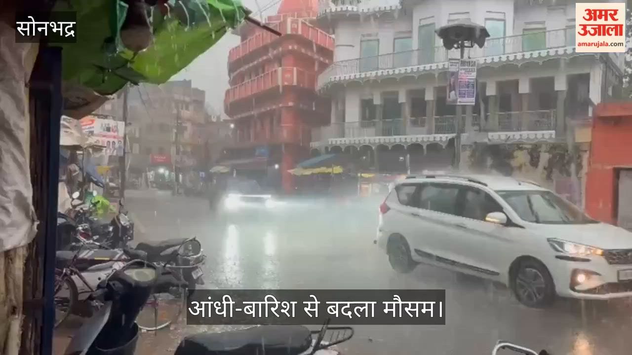 Weather changed due to storm and rain in Sonbhadra, hailstorm affected the crops
