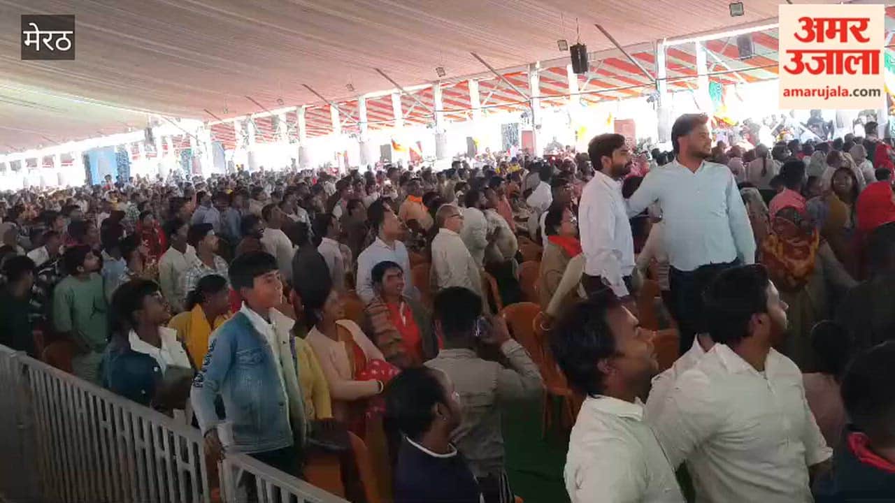 Meerut: Crowded pandal at PM Modi's public meeting