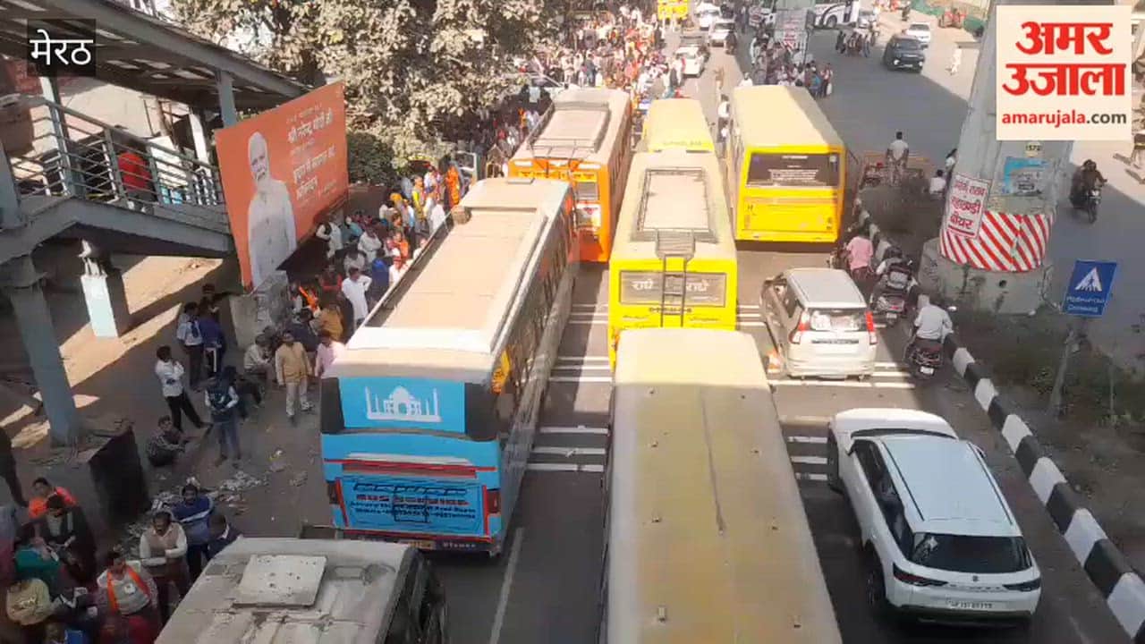 Meerut: Delhi road jam as soon as PM Modi's public meeting ends