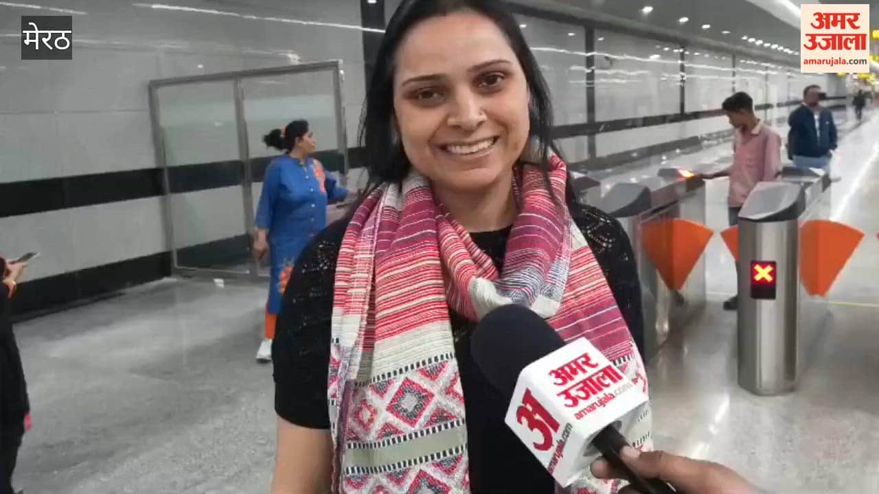 Meerut: First journey of Meerut Metro, passengers reached Begumpul station from Delhi, said...Thank you Modi ji