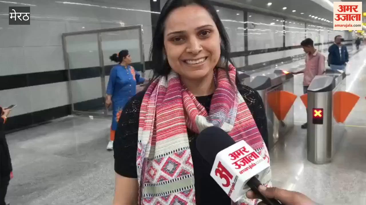 Meerut: First journey of Meerut Metro, passengers reached Begumpul station from Delhi, said...Thank you Modi ji