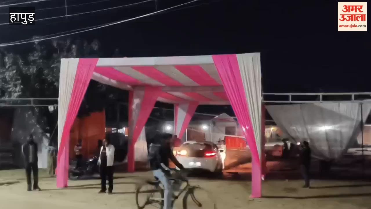 Tent erected for samuhik vivah yojana was torn