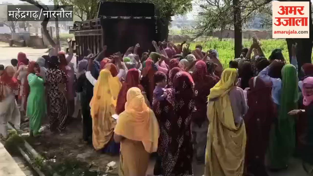 In Narnaul's Seka village, the funeral procession of a cow (bull) was taken out with DJ music.