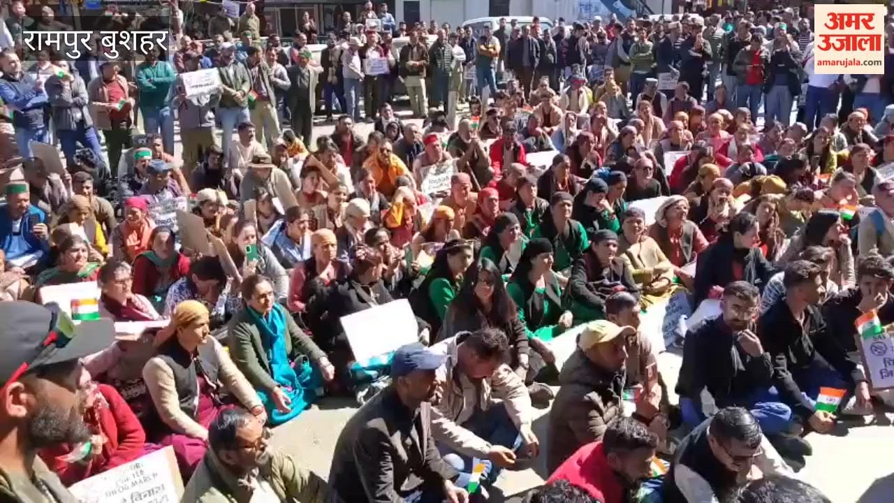 Rampur Bushahr Rally against Chitta in Theog, huge crowd gathered