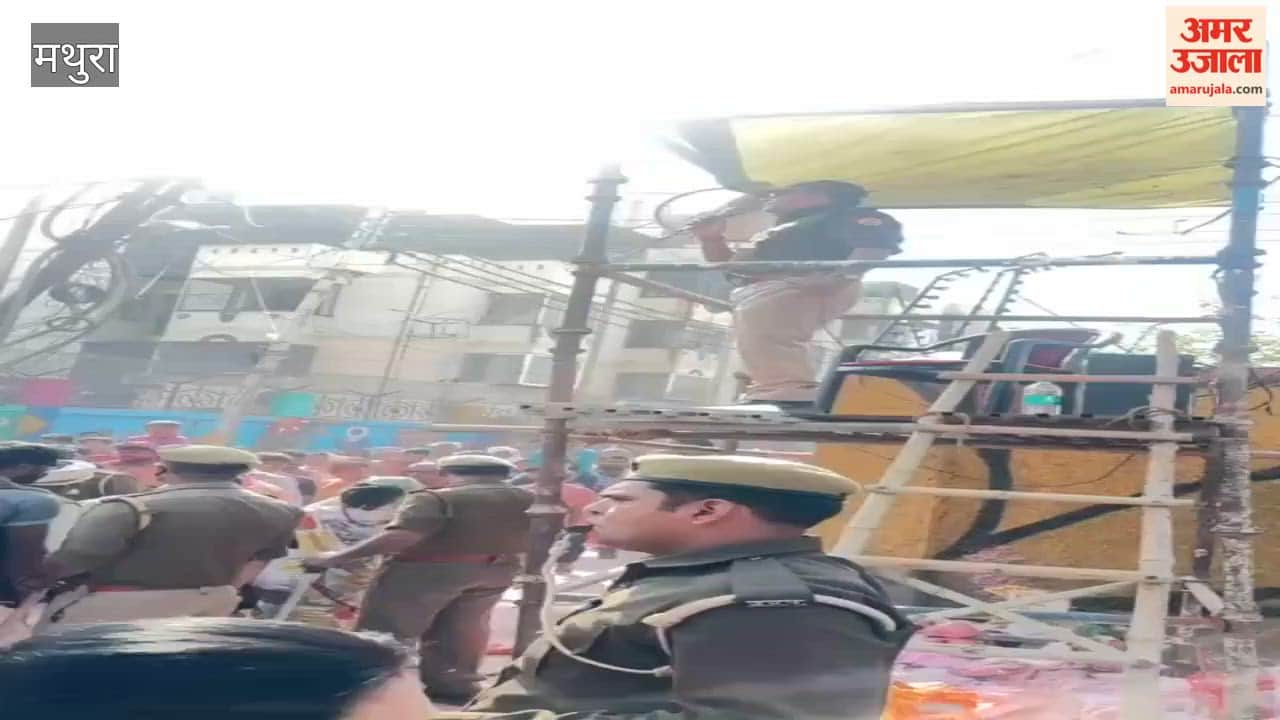 Massive Devotee Turnout on Rangbharni Ekadashi Vrindavan Parikrama Route Packed