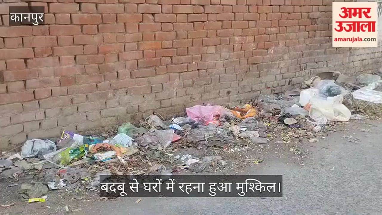 कानपुर: सुभाष रोड पर कूड़े का 'कब्जा'; दुर्गंध  और गंदगी से लोग परेशान, नगर निगम की सफाई व्यवस्था फेल