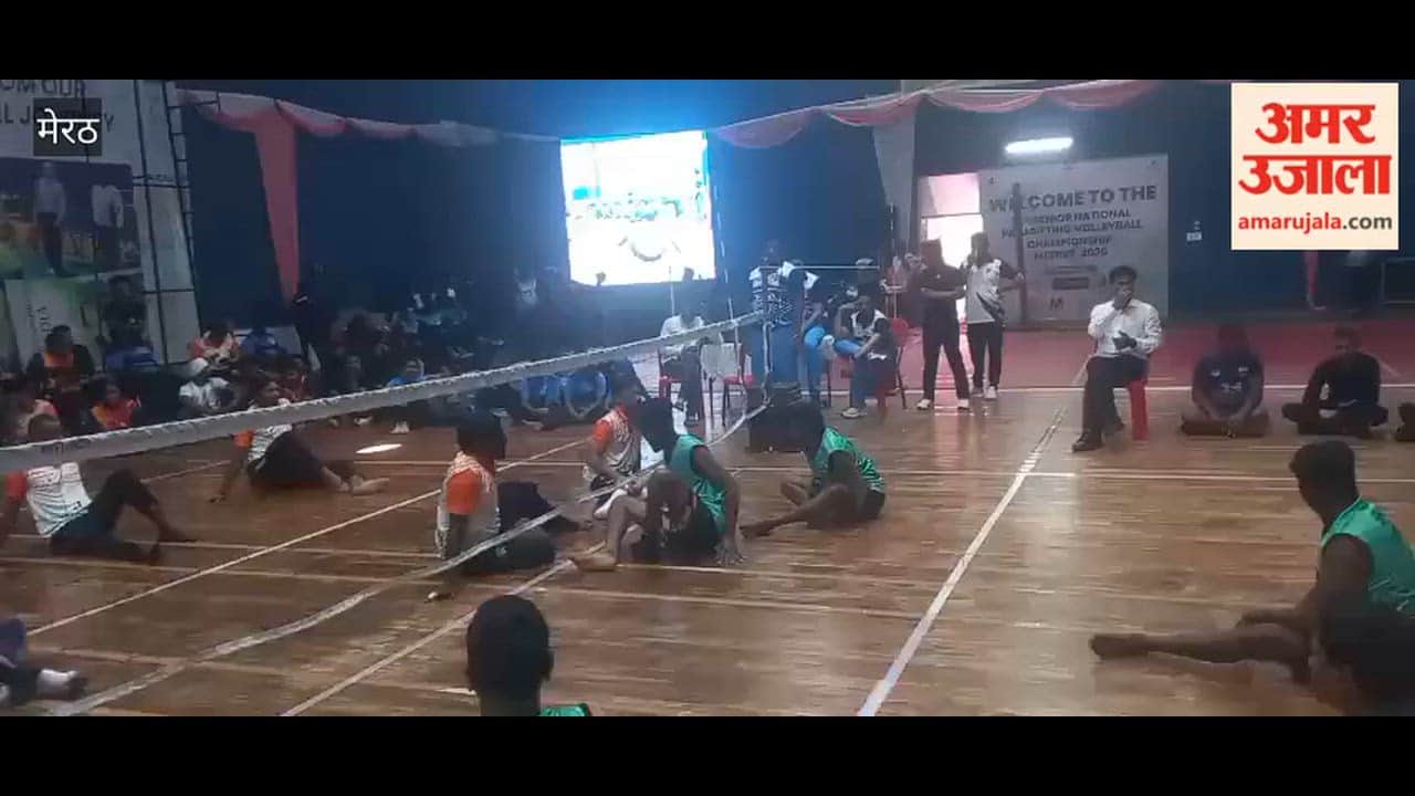 Meerut: Sitting volleyball tournament organized