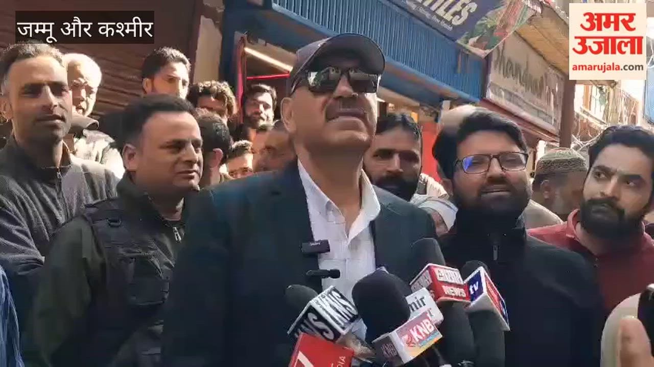 Usman Majid visits Bandipora fire victims Urges LG, CM to Compensate Fire-Hit Traders in Bandipora