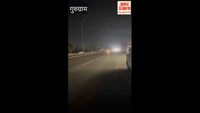Street light system on GMDA Master Road is in poor condition in Gurugram